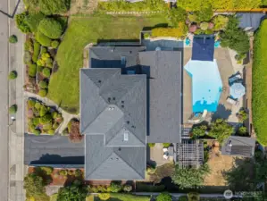 Over a quarter an acre of your private oasis. The home has a brand-new roof!
