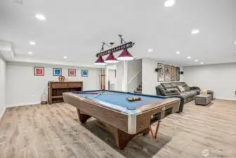 This large space has plenty of room for entertaining on game and movie nights!