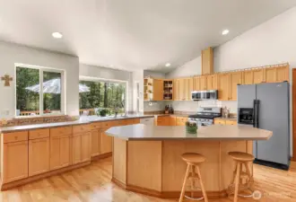 Open and inviting kitchen with plenty of natural light