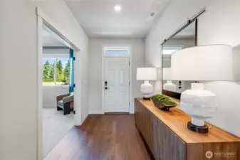 Sample photo. Actual home has 8' door.