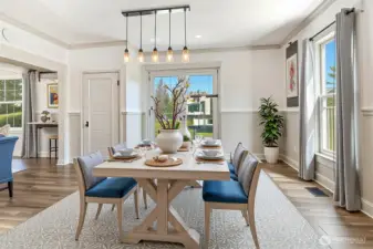 Dining - virtually staged