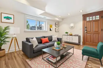 Basement bonus room - virtually staged