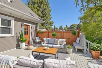 Back deck - virtually staged