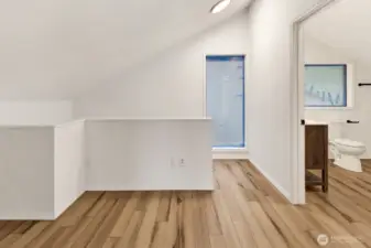 Upstairs landing/Bathroom from Bedroom