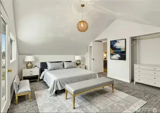 Virtually Staged Bedroom