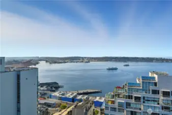 Breathtaking views from the incredible rooftop deck at Cristalla Condominium.