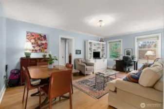 Living Room - Dining Room overlooking courtyard