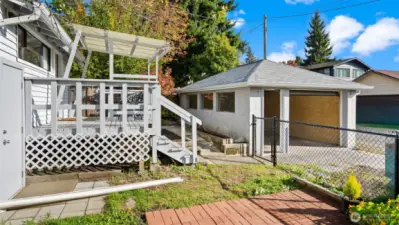 Just down the steps, you’ll find a fantastic garage with full power - about 300 square feet of shop-and-garage heaven! The seller even insulated the ceiling, making a huge difference in keeping the space comfortable year-round.