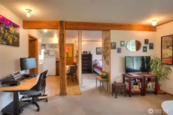 Apartment view from entry.