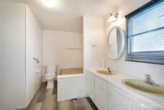 Double Sinks in Bathroom