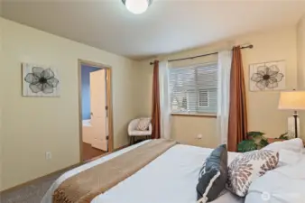 Another view of primary bedroom