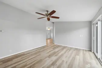 Home has ceiling fans throughout.  New furnace and heat pump in 2024.