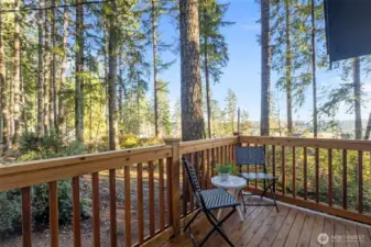 Over looks the property - very private