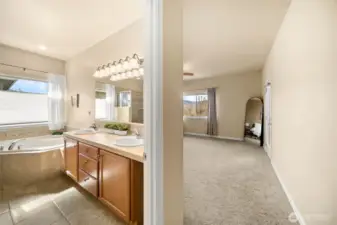 Entry into the primary suite.