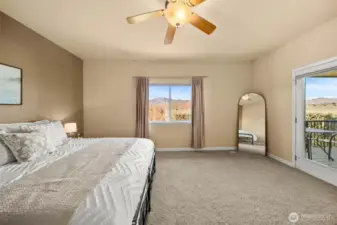 Not to mention the views out the primary bed window and access to the back deck!