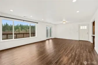 Spacious living room overlooking the amazing views