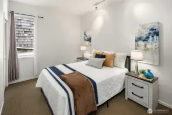 A refined space ideal for guests, work, or extended stays