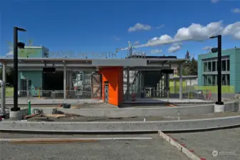 New light rail station approximately 1 mile away