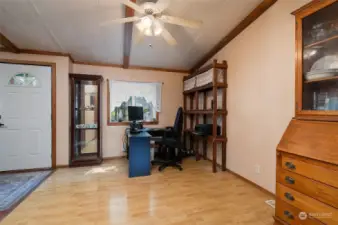 Separate dining room is currently used as a convenient office
