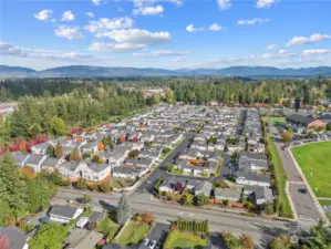 Aerial view of the entire community gives you the perspective of how the community is laid out.