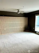 Primary Bedroom is huge!! Complete with walk in closet