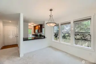 Oversized windows provided ample natural light
