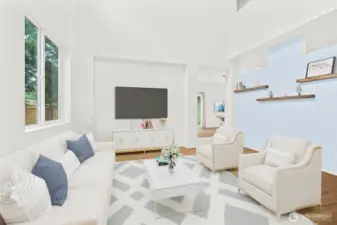 Two seperate living areas!