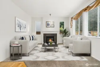 Living area off of the dining room