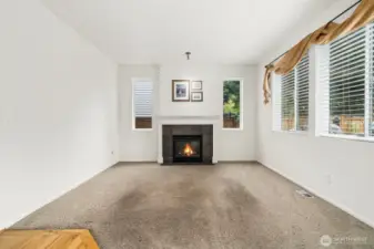 Cozy gas fireplace!
