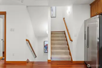 stairs to first or 3rd floor