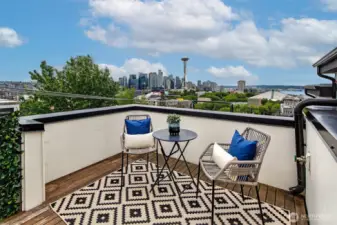 2nd roof deck, awesome space, great views.