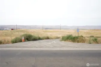 The access road