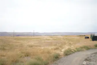 Property line on the right side of the property
