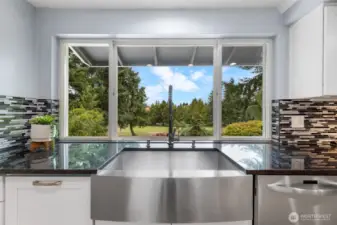 Golf Course View from Kitchen