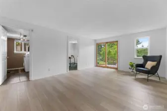Family Room Exits to Patio