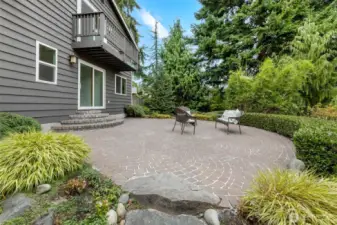 Large Brick and Stone Patio