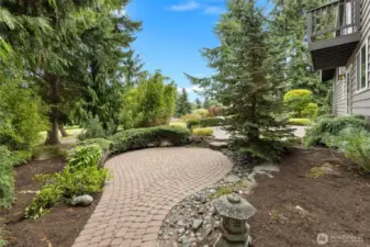 Private Lower Patio Ready for Future Hot Tub