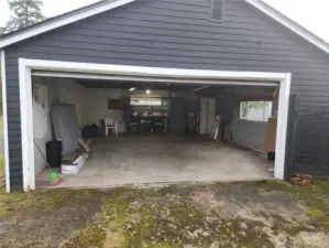 Two car garage