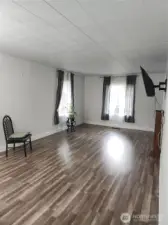 View of living room from kitchen