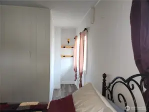 This little nook was the home for a small desk, computer/work at home space.  Make it your own!