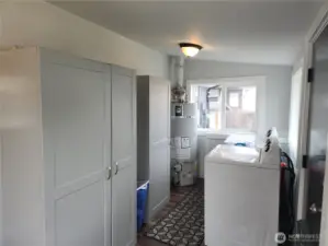 Added storage cabinets remain with home.