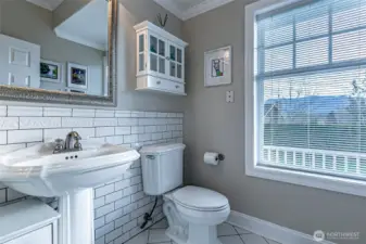 lower floor half bathroom