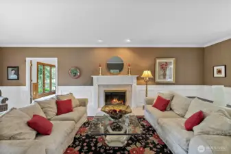 Family Room with Gas Fireplace Too!