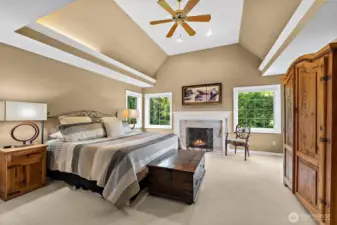 Primary Suite with Gas Fireplace