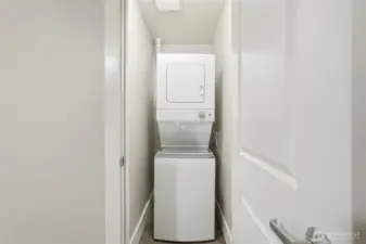 In unit washer and dryer