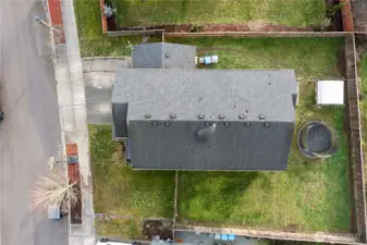 Private backyard offers a peaceful retreat for entertaining, play, or quiet evenings at home.