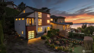 Exceptional Magnolia residence with sweeping Puget Sound and Olympic Mountain views!