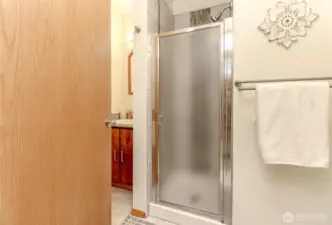 Custom 3/4 bath on lower level