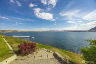 One of two community docks