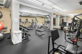 Stay active in the fully-equipped fitness room, offering a variety of cardio machines, free weights, and strength-training equipment, designed to support your fitness goals right at home.